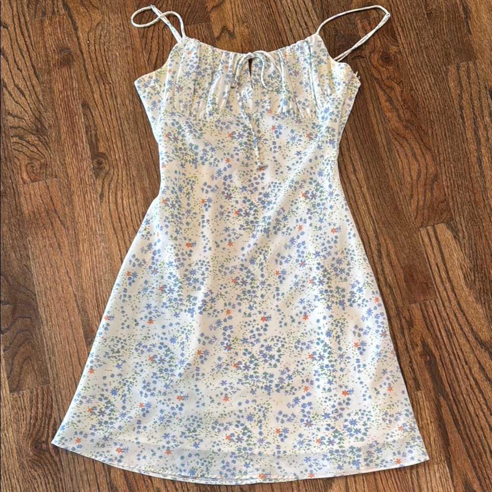 Floral Spaghetti Strap Dress.  Small never worn